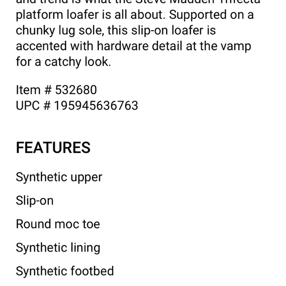 Steve Madden Trifecta Platform Loafer BNWOB ( final markdown) - Picture 3 of 12